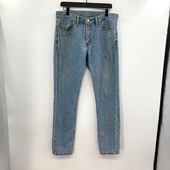 Levi Strauss & Co. Men's 511 Blue Straight Leg Denim Mid Rise Jeans Size 34x32